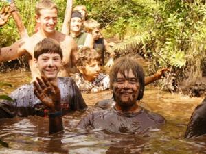The Minsi Muck Hike in the swamps
